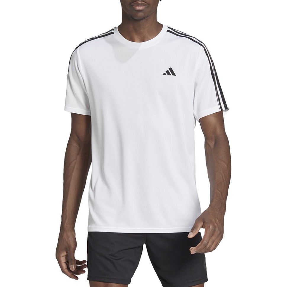 Футболка чоловіча Adidas TR-ES BASE 3S T біла IB8151 — фото 1