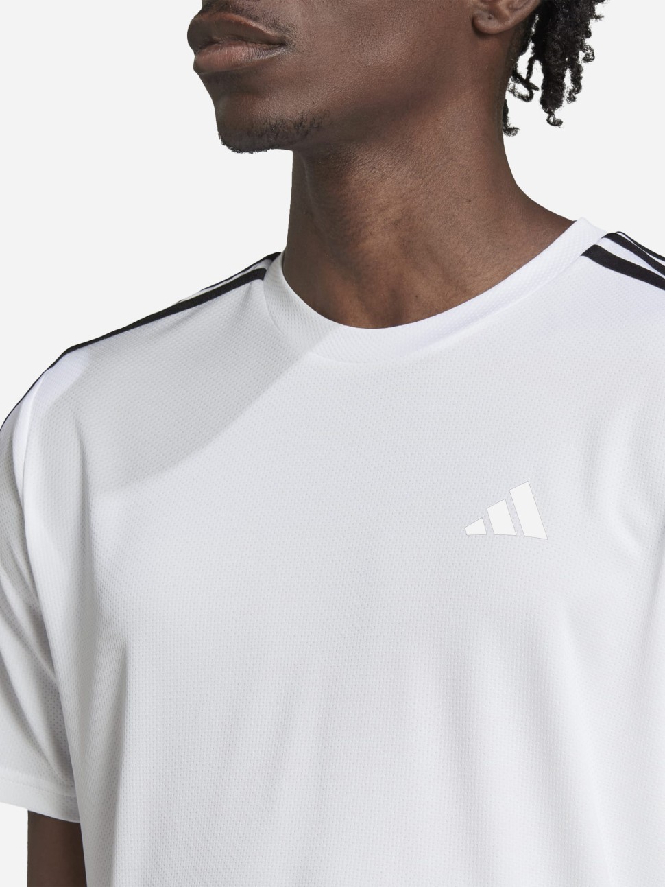 Футболка чоловіча Adidas TR-ES BASE 3S T біла IB8151 — фото 4