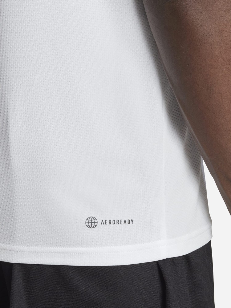 Футболка чоловіча Adidas TR-ES BASE 3S T біла IB8151 изображение 5
