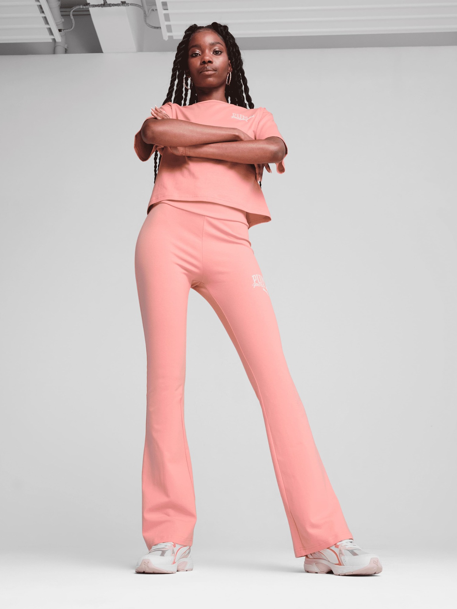 Футболка жіноча Puma PUMA CLASS Relaxed Crop Tee коралова 68503018 изображение 4