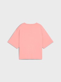 Футболка женская Puma PUMA CLASS Relaxed Crop Tee коралловая 68503018 изображение 6