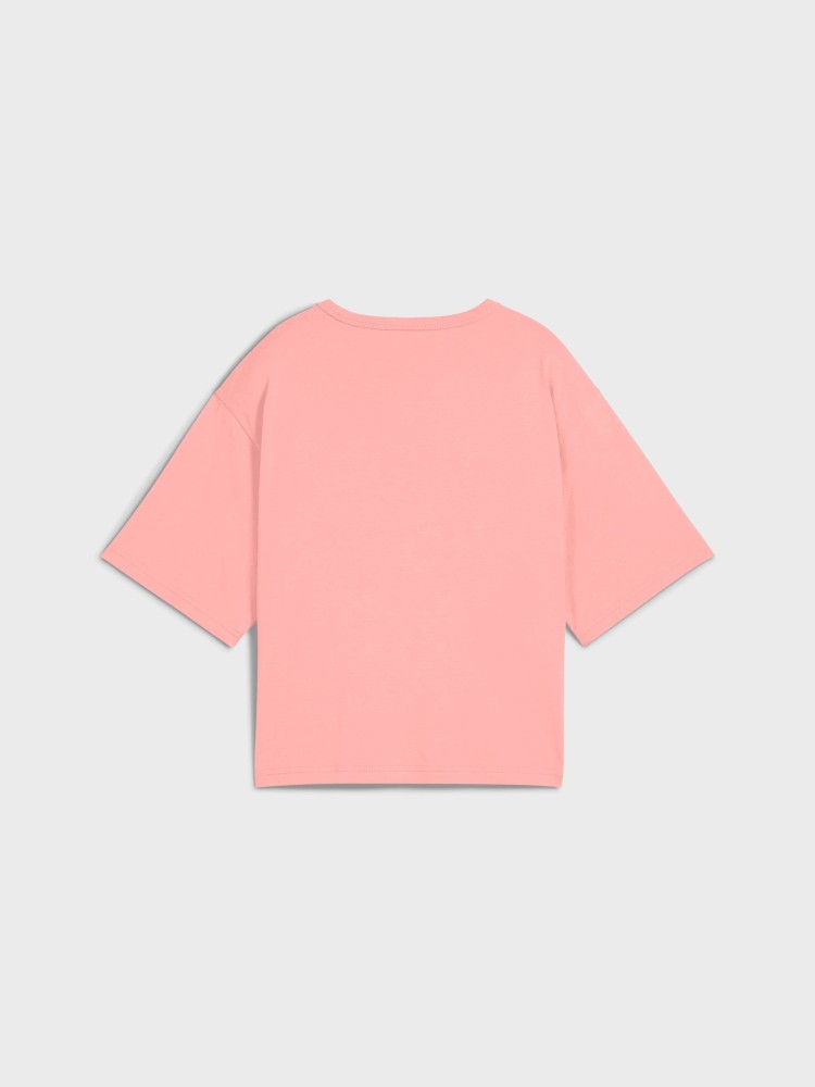 Футболка женская Puma PUMA CLASS Relaxed Crop Tee коралловая 68503018 изображение 6