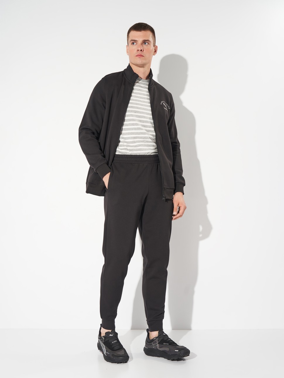 Костюм чоловічий Puma CLASS Sweat Suit чорний 68817601 — фото 3