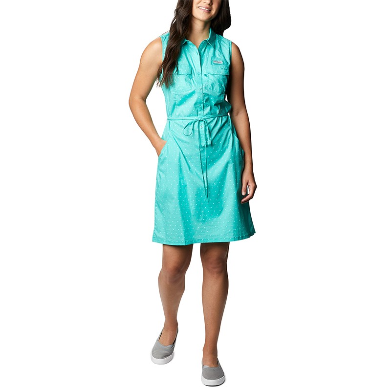 Сукня жіноча Columbia Columbia Bonehead™ Stretch SL Dress блакитна 1884471-356 — фото 1