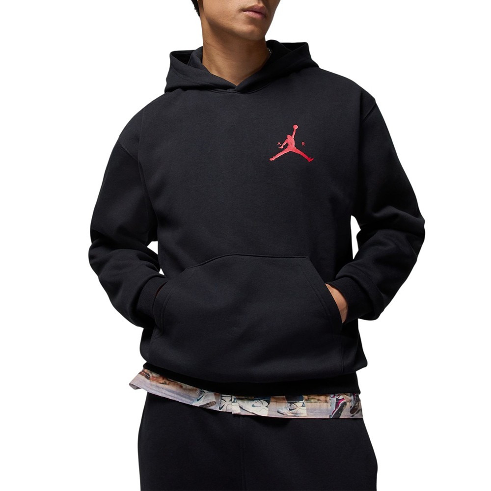 Толстовка мужская Nike M J JUMPMAN FLC PO черная IM9795-010