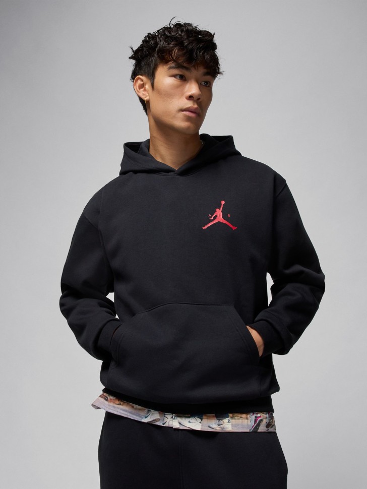 Толстовка мужская Nike M J JUMPMAN FLC PO черная IM9795-010 изображение 2 Толстовка мужская Nike M J JUMPMAN FLC PO черная IM9795-010 изображение 2