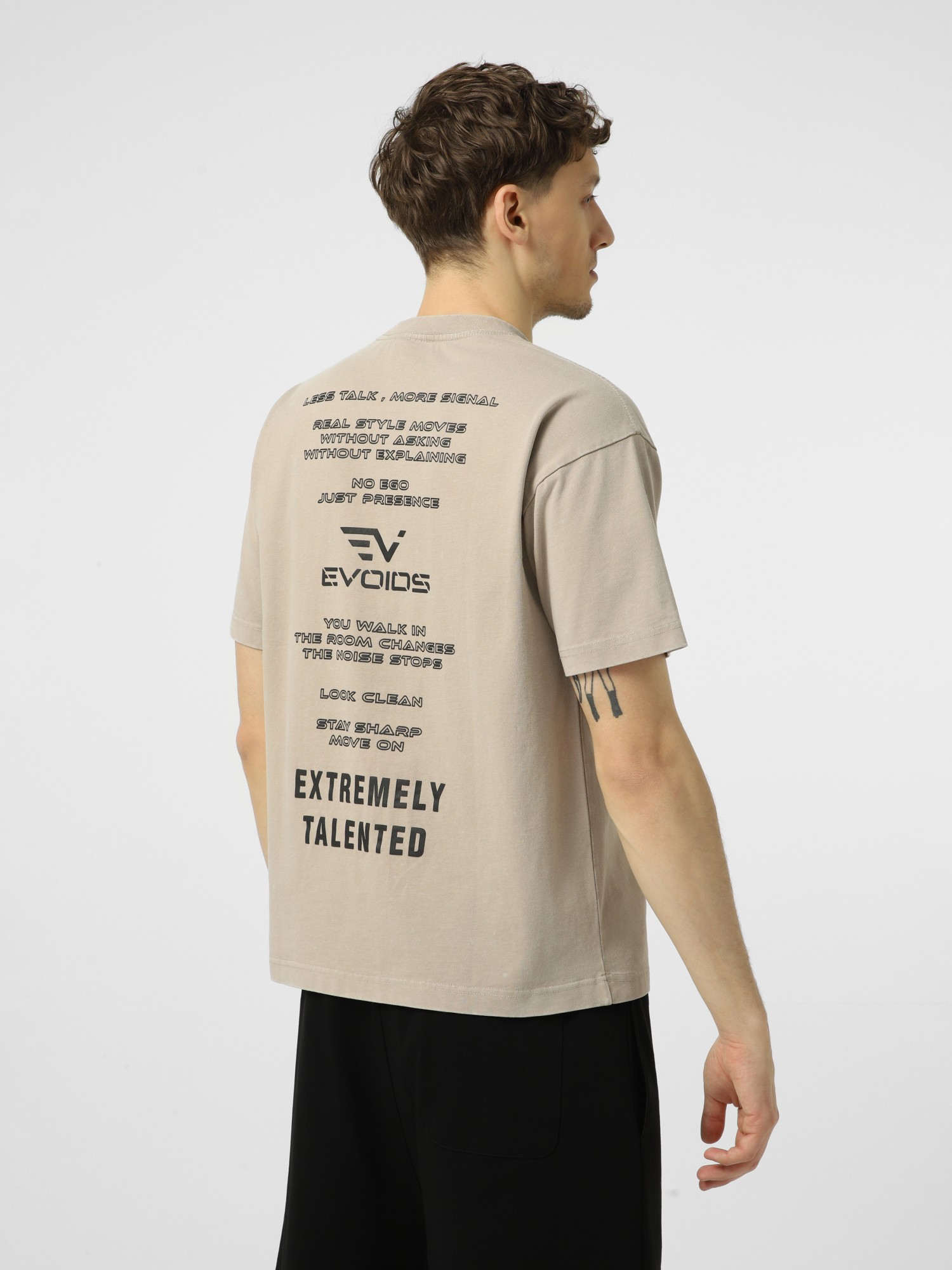 Футболка чоловіча Evoids Nimble бежева 622601-125 изображение 3