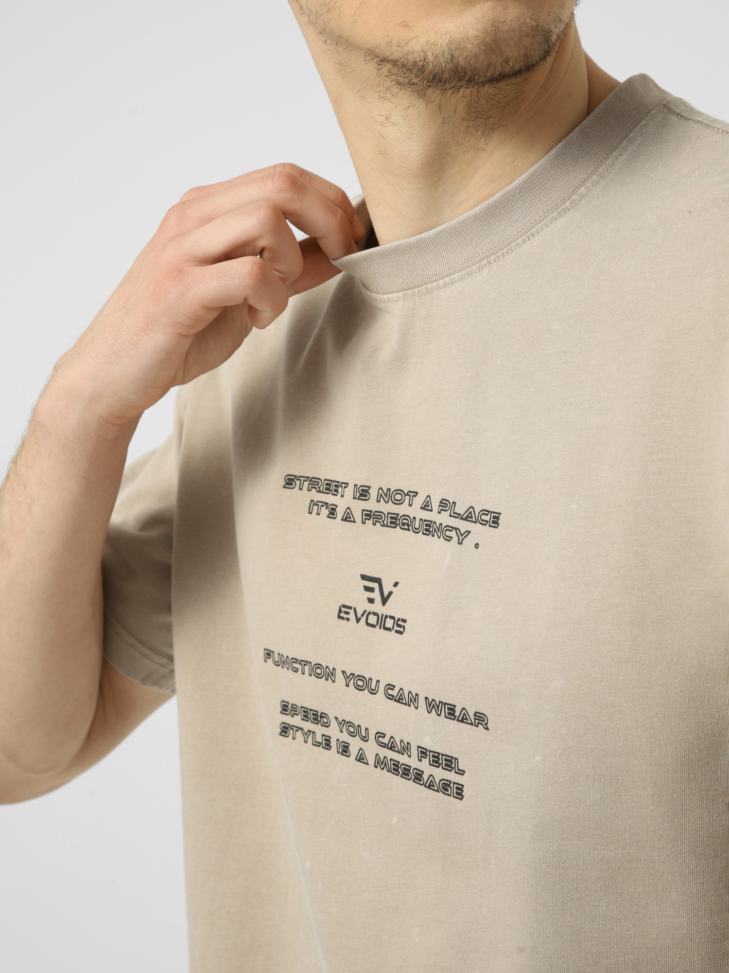 Футболка чоловіча Evoids Nimble бежева 622601-125 изображение 4