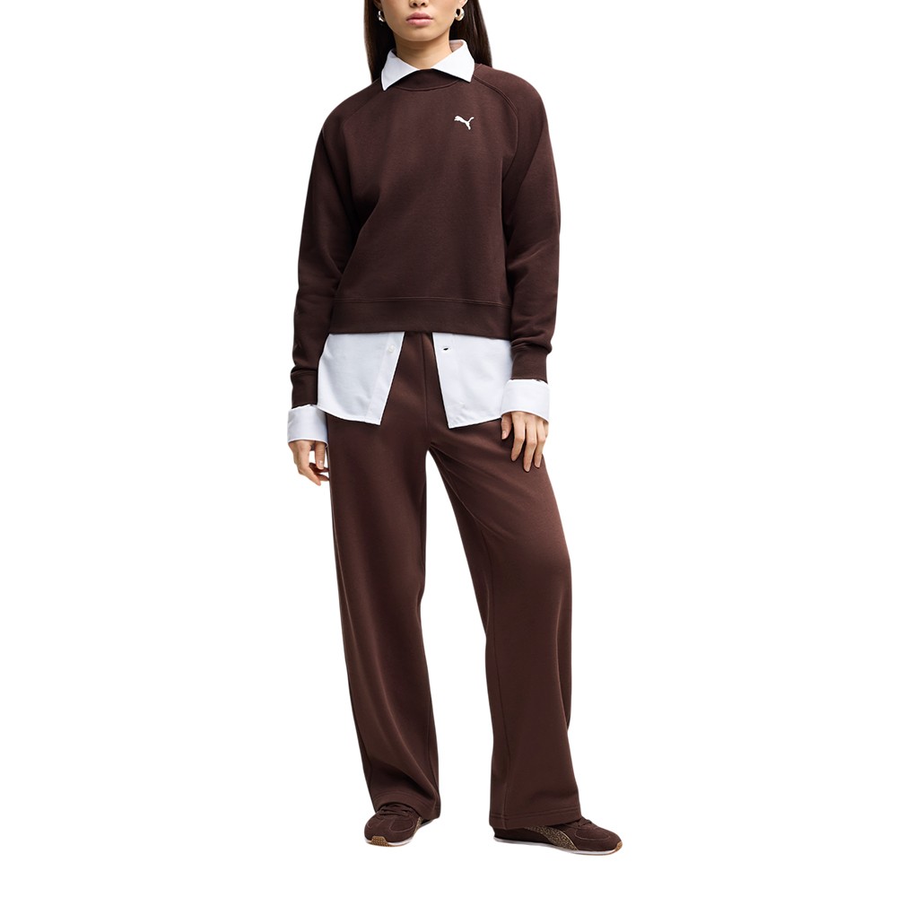 Костюм женский Puma Loungewear Standard Sweat Suitt FL cl коричневый 69399533