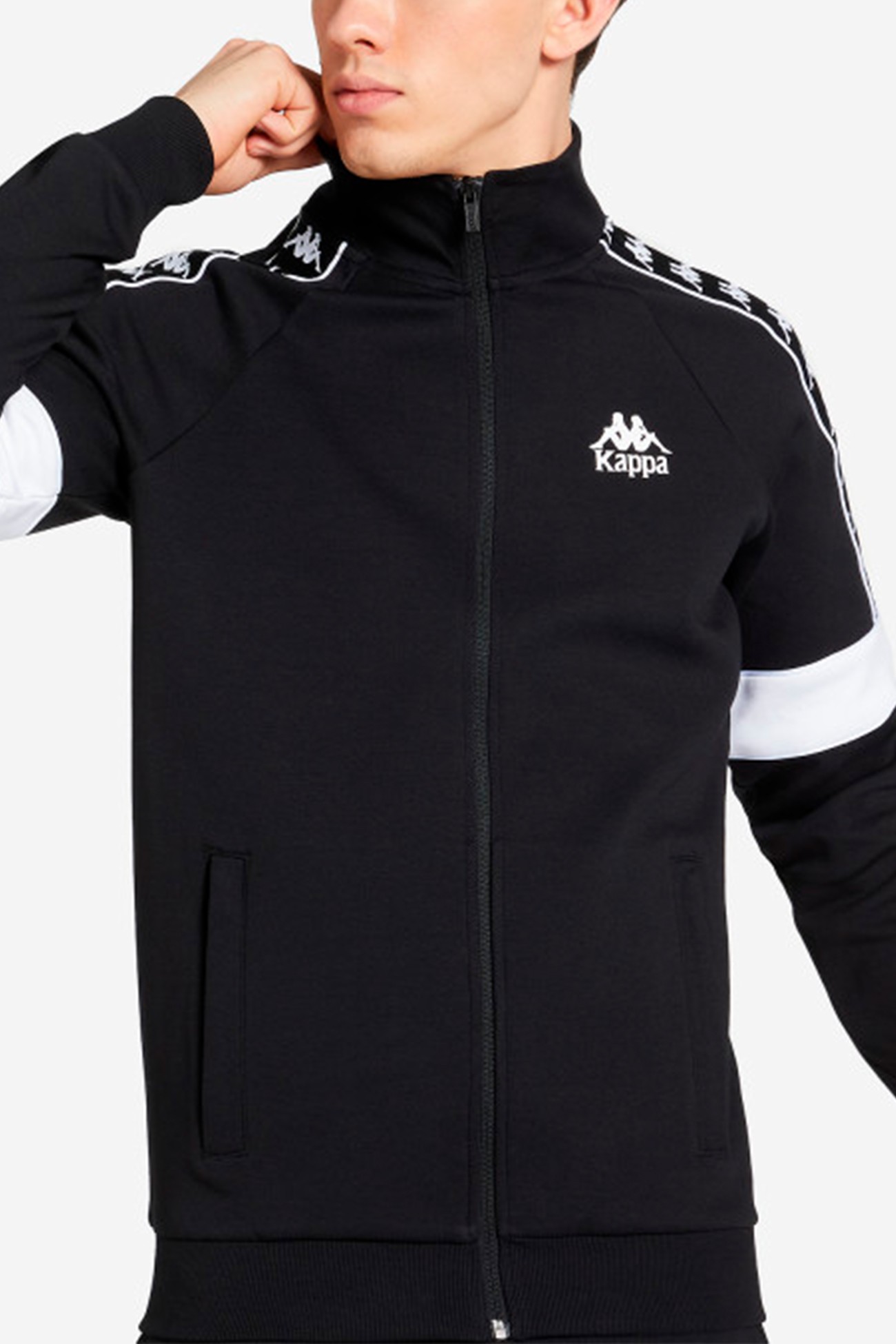 Толстовка чоловіча Kappa чорна 110635-99 изображение 3