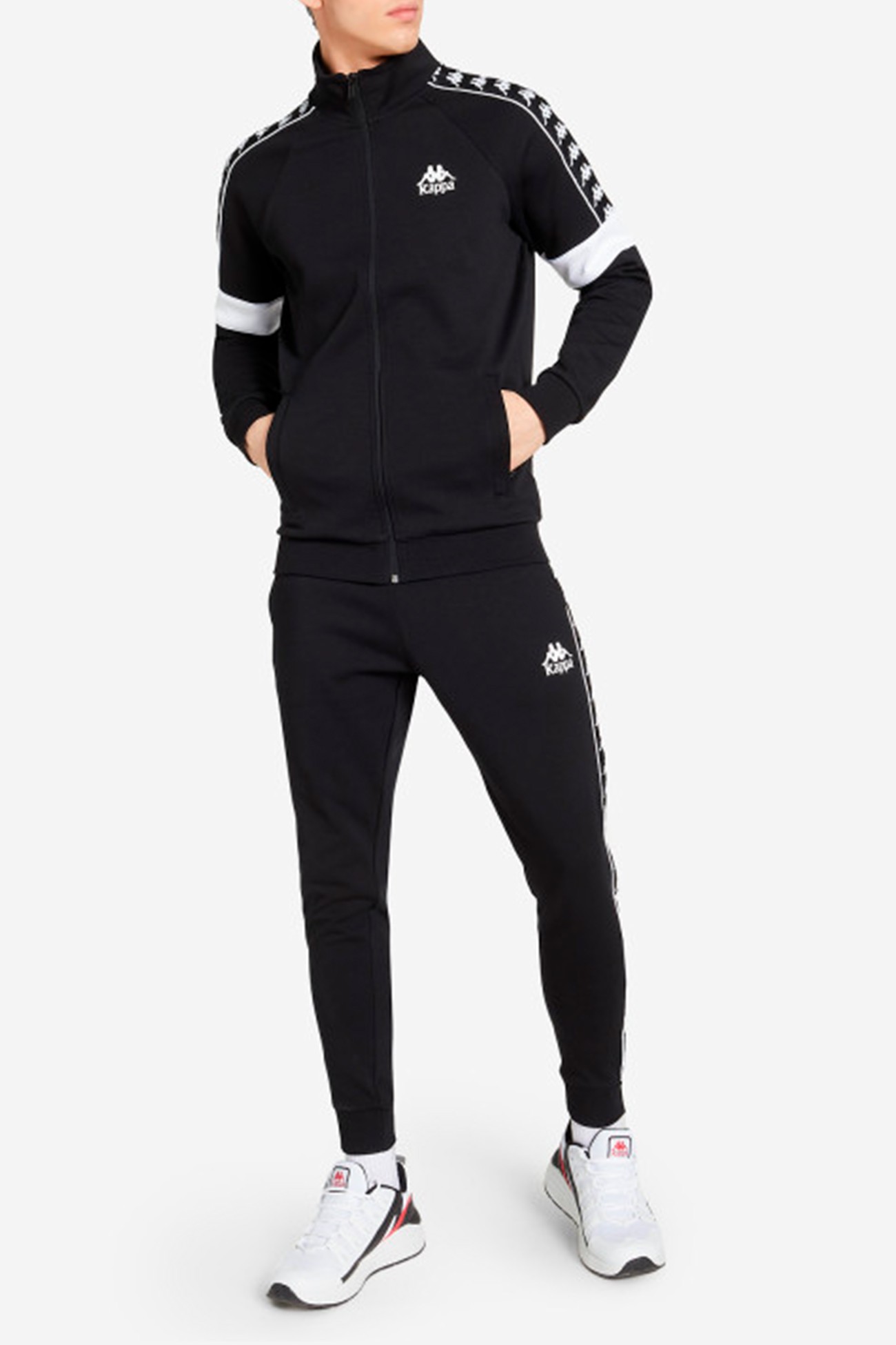 Толстовка чоловіча Kappa чорна 110635-99 изображение 5