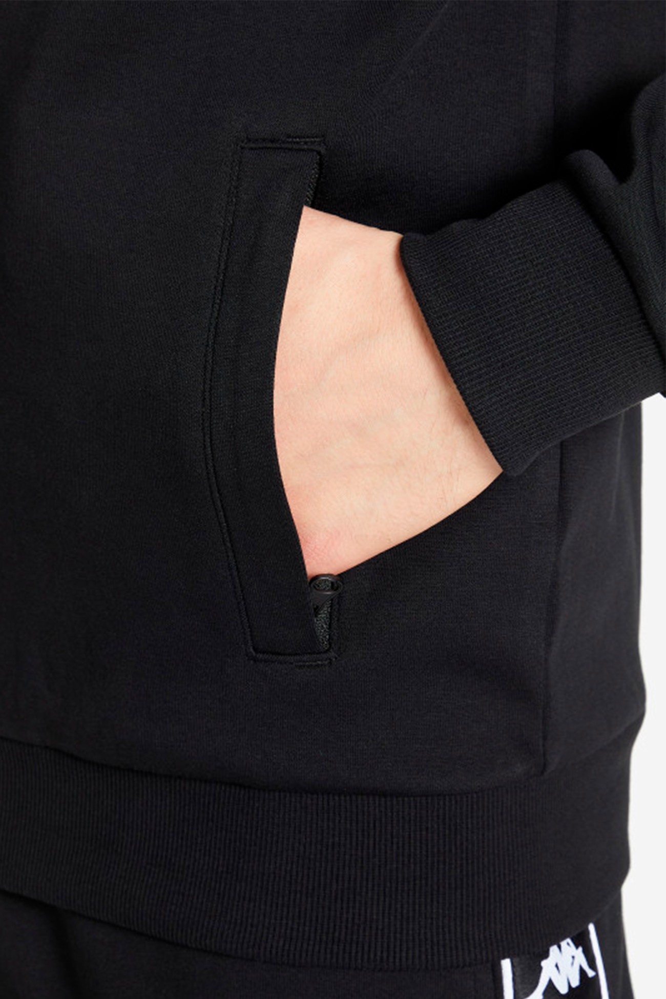 Толстовка чоловіча Kappa чорна 110635-99 изображение 6