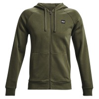 Толстовка чоловіча Under Armour Ua Rival Fleece Fz Hoodie зелена 1357111-390 изображение 1
