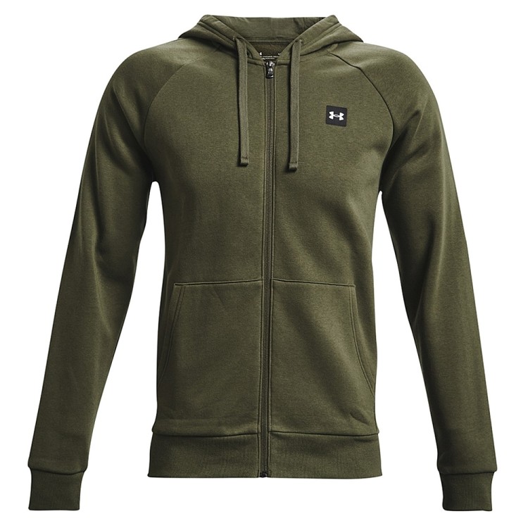 Толстовка чоловіча Under Armour Ua Rival Fleece Fz Hoodie зелена 1357111-390 изображение 1