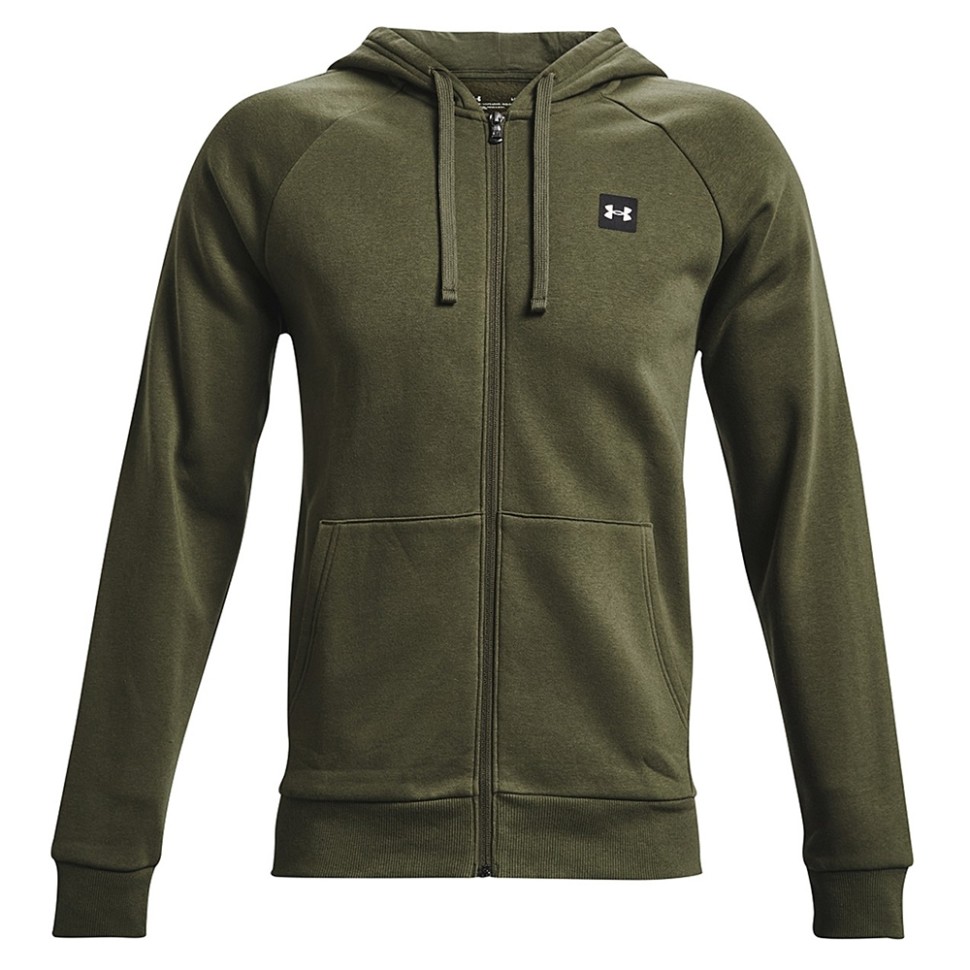 Толстовка чоловіча Under Armour Ua Rival Fleece Fz Hoodie зелена 1357111-390 изображение 1