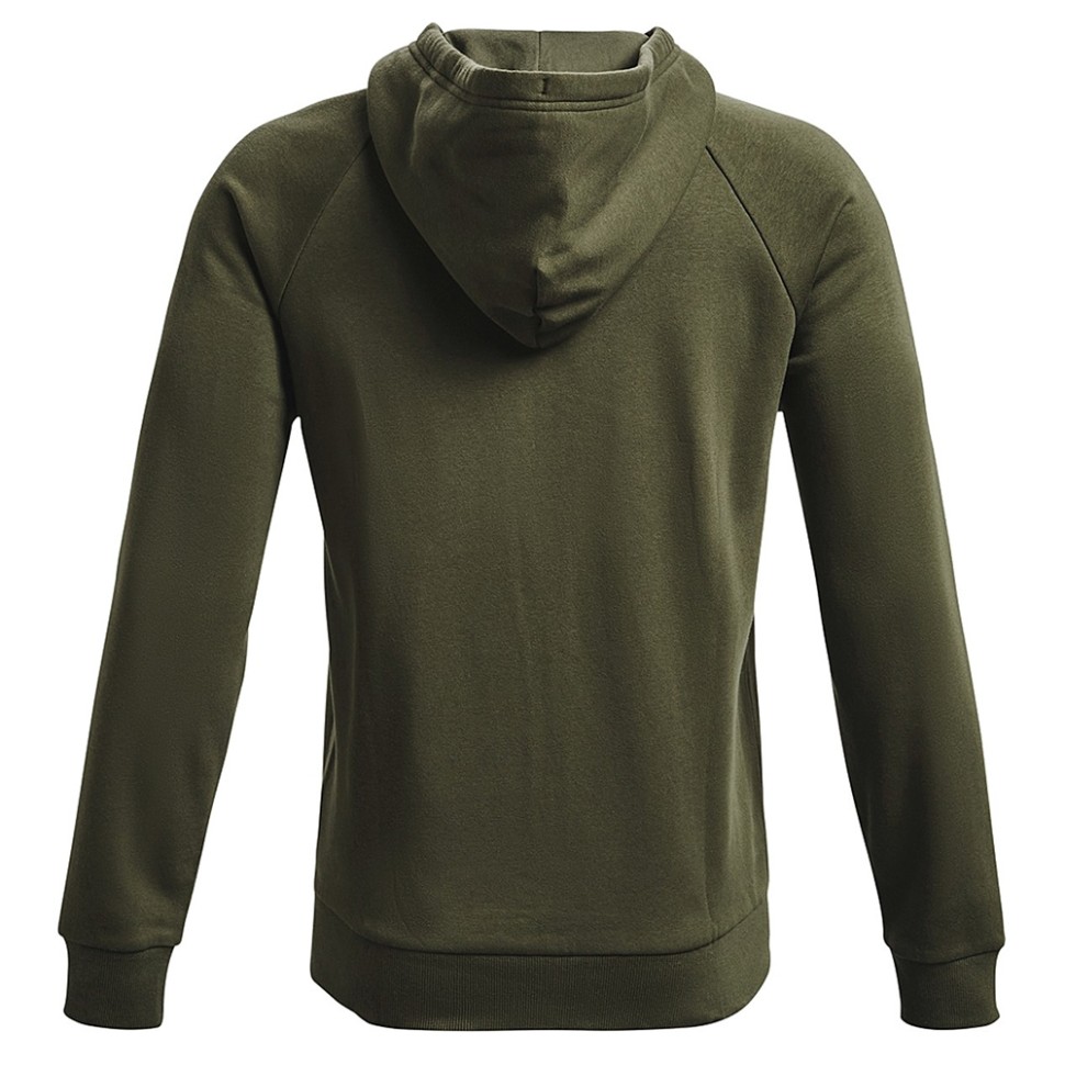 Толстовка чоловіча Under Armour Ua Rival Fleece Fz Hoodie зелена 1357111-390 — фото 2