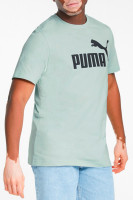 Футболка мужская Puma Ess Logo Tee голубая 58666762 изображение 2