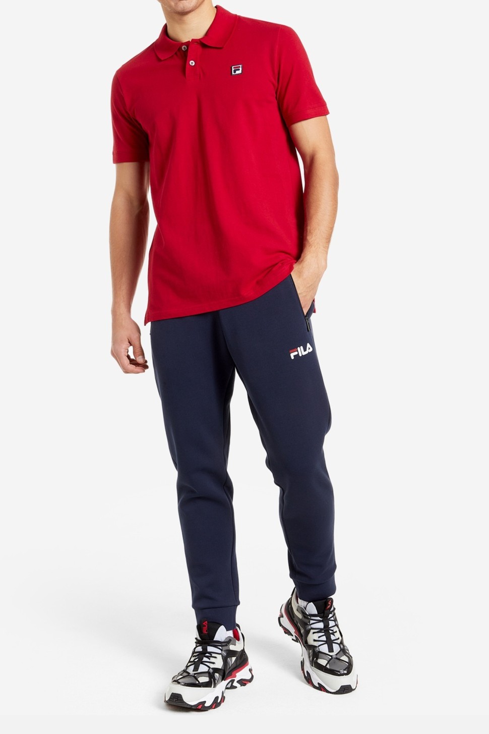 Футболка чоловіча Fila червона 113776-R3 — фото 2