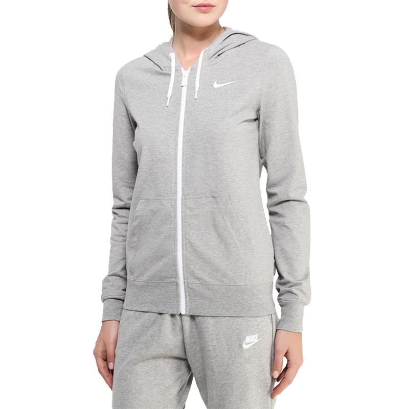Толстовка женская Nike JERSEY FZ серая 614829-066 изображение 1