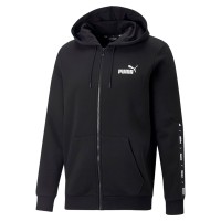 Толстовка чоловіча Puma ESS+ Tape Full-Zip Hoodie чорна 67027001 изображение 1