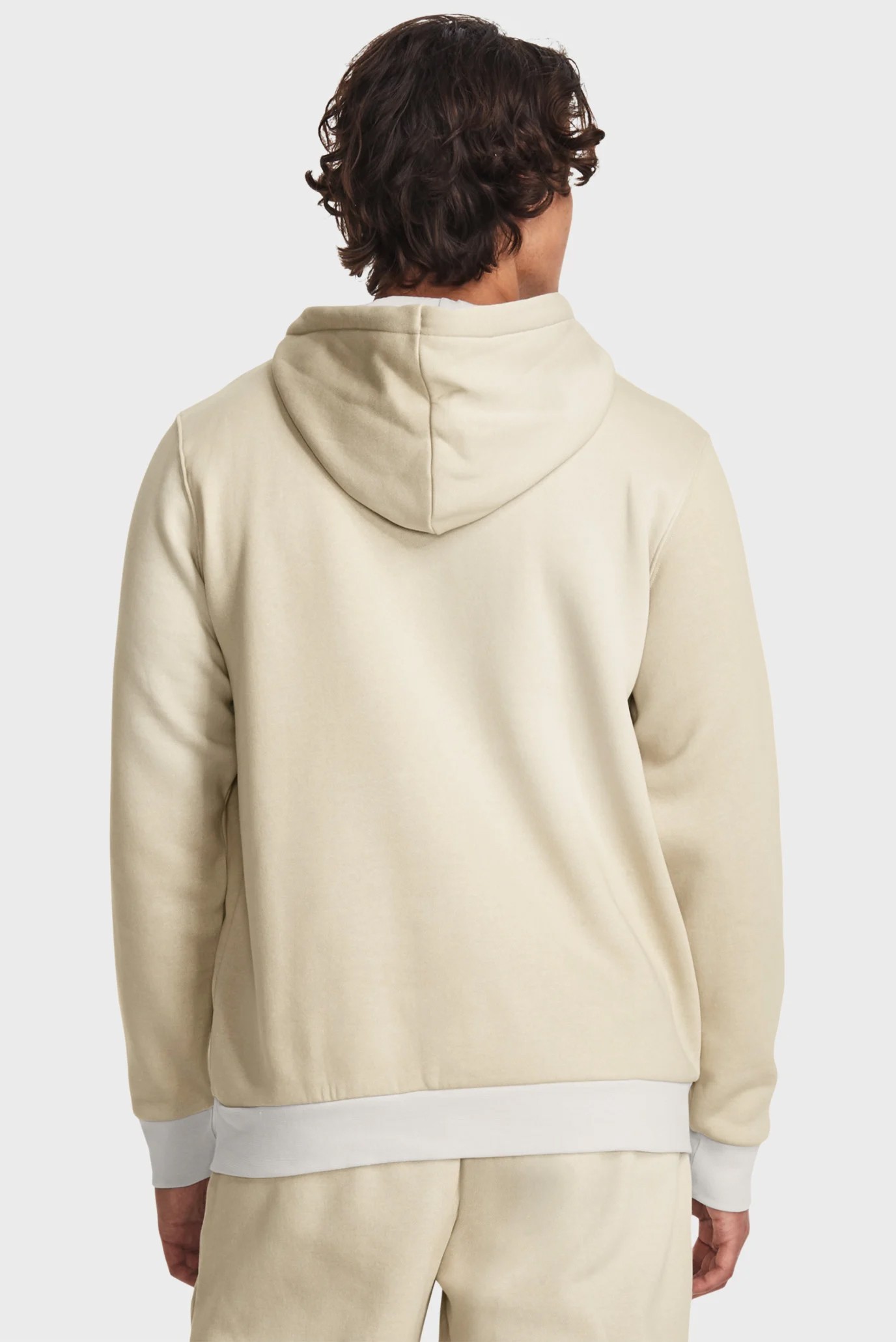 Толстовка мужская Under Armour UA Essential Flc Novelty HD бежевая 1381214-289 изображение 5