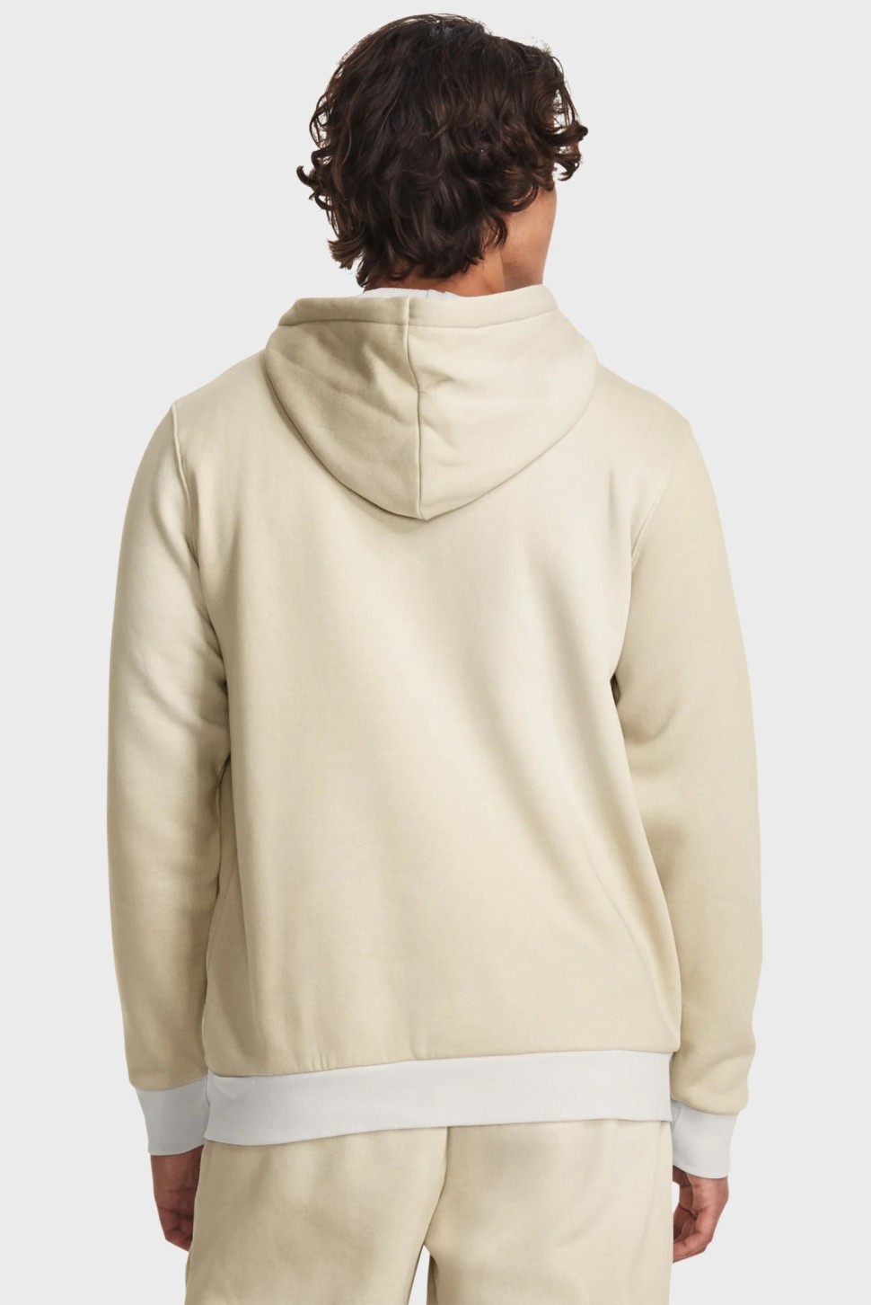 Толстовка чоловіча Under Armour UA Essential Flc Novelty HD бежева 1381214-289 — фото 5