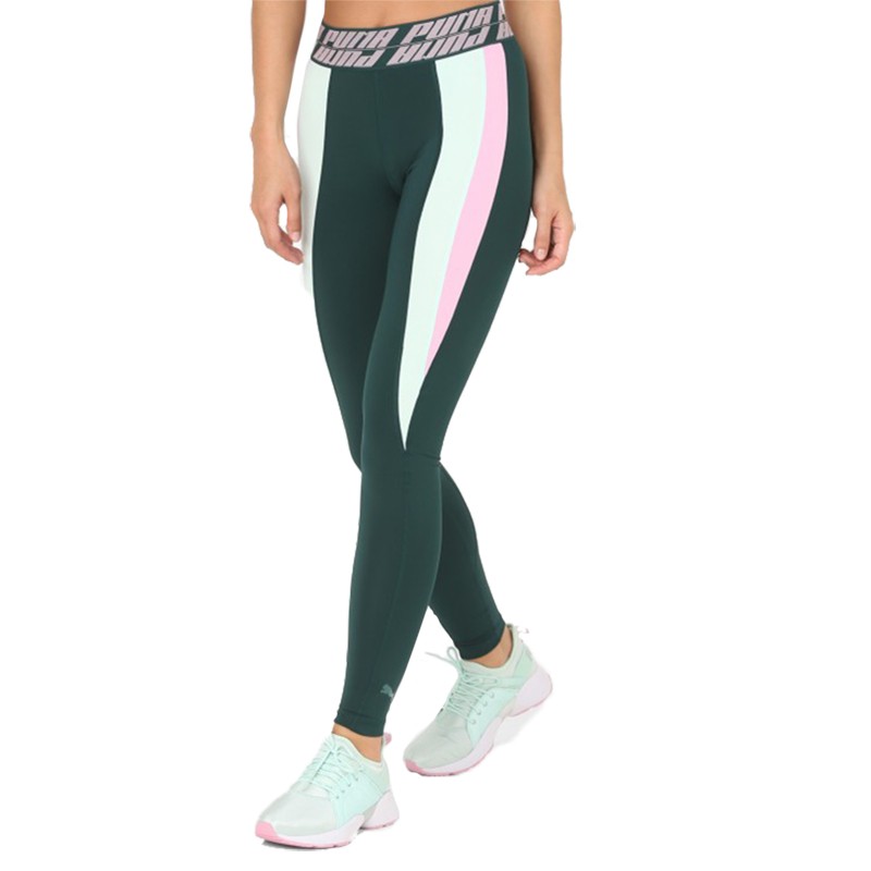 Леггинсы женские Puma Own It Full Tight зеленые 51739206 изображение 2