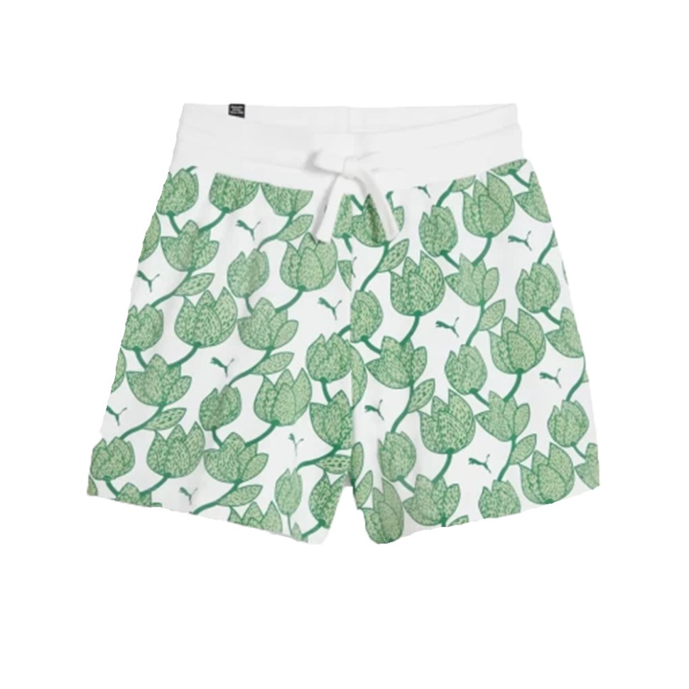 Шорти жіночі Puma ESS+ BLOSSOM 5" AOP Shorts TR зелені 67935286 — фото 1