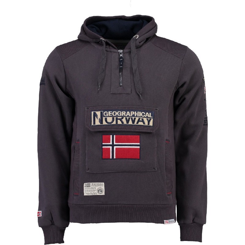 Толстовка мужская Geographical Norway серая SR494H-020 изображение 1