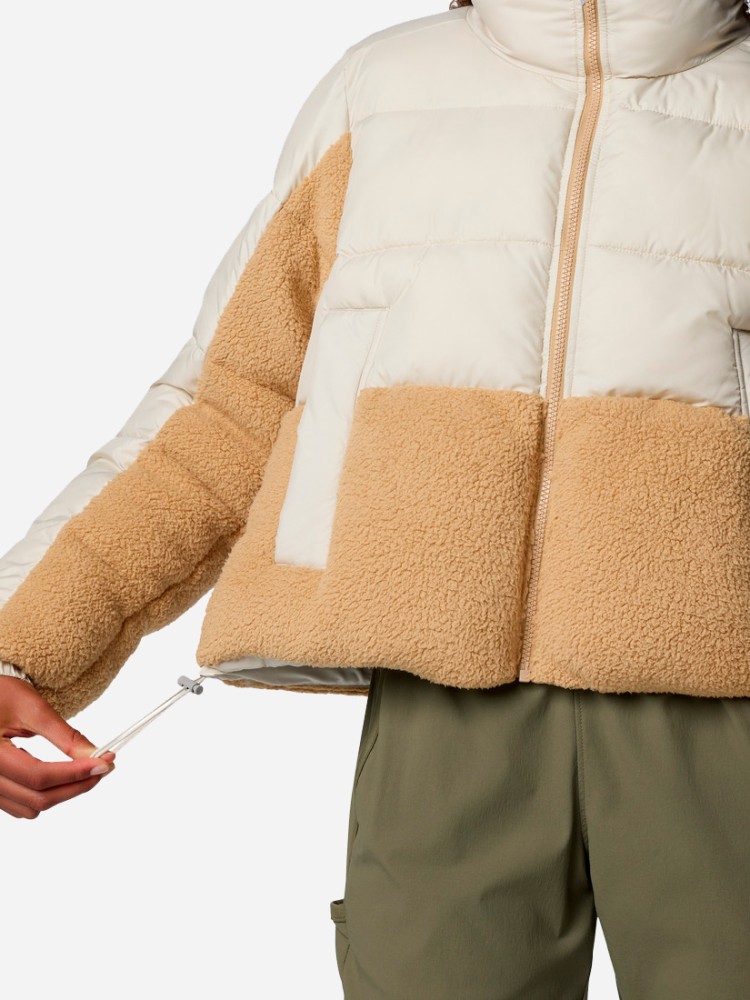 Куртка женская Columbia LEADBETTER POINT™ II SHERPA HYBRID бежевая 2085601-278 изображение 3