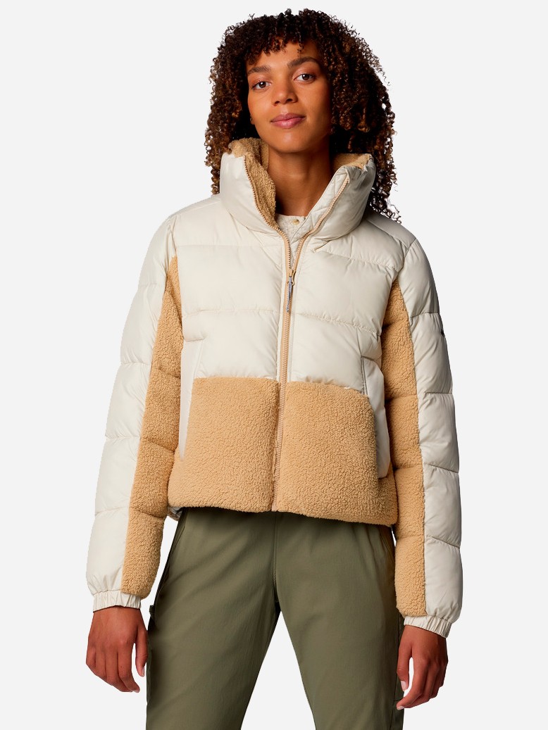 Куртка женская Columbia LEADBETTER POINT™ II SHERPA HYBRID бежевая 2085601-278 изображение 2