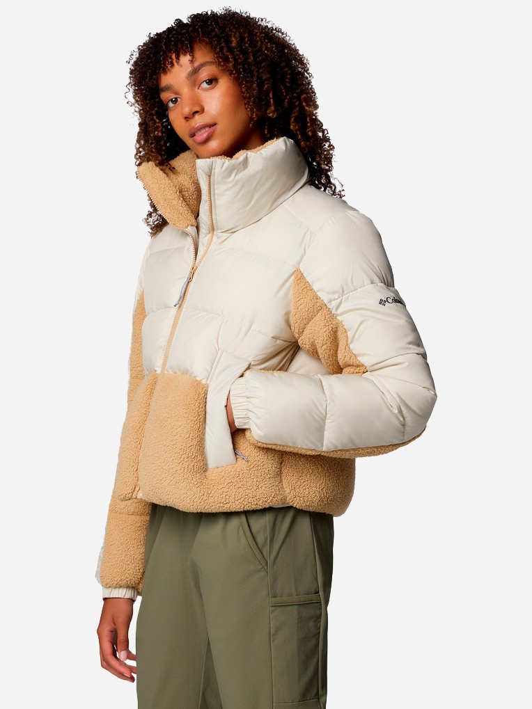 Куртка женская Columbia LEADBETTER POINT™ II SHERPA HYBRID бежевая 2085601-278 изображение 5