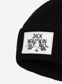 Шапка Jack Wolfskin BADGE BEANIE чорна A61610-6000 изображение 3