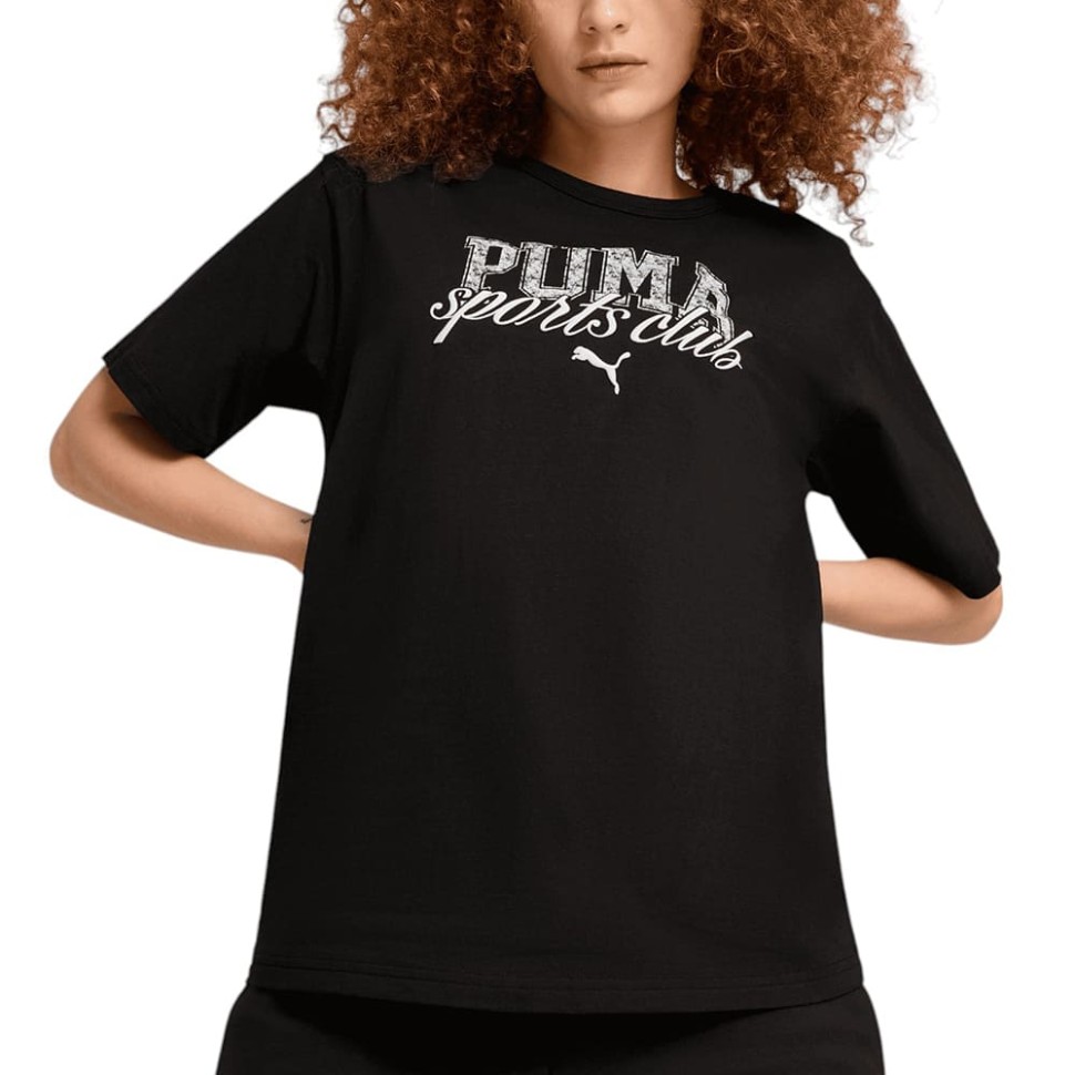 Футболка жіноча Puma CLASS Relaxed Tee чорна 68503101 — фото 1