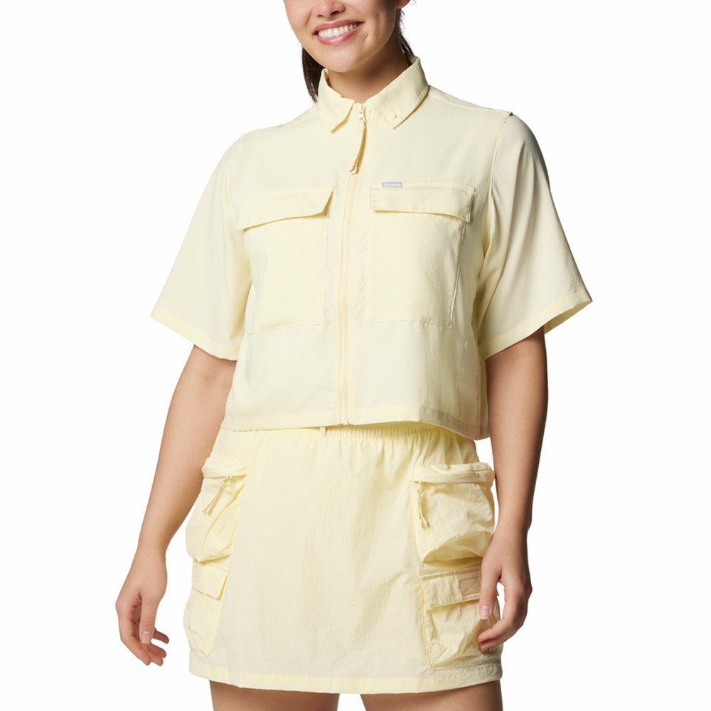 Рубашка женская Columbia Elevated View™ Utility SS желтая 2118731-758