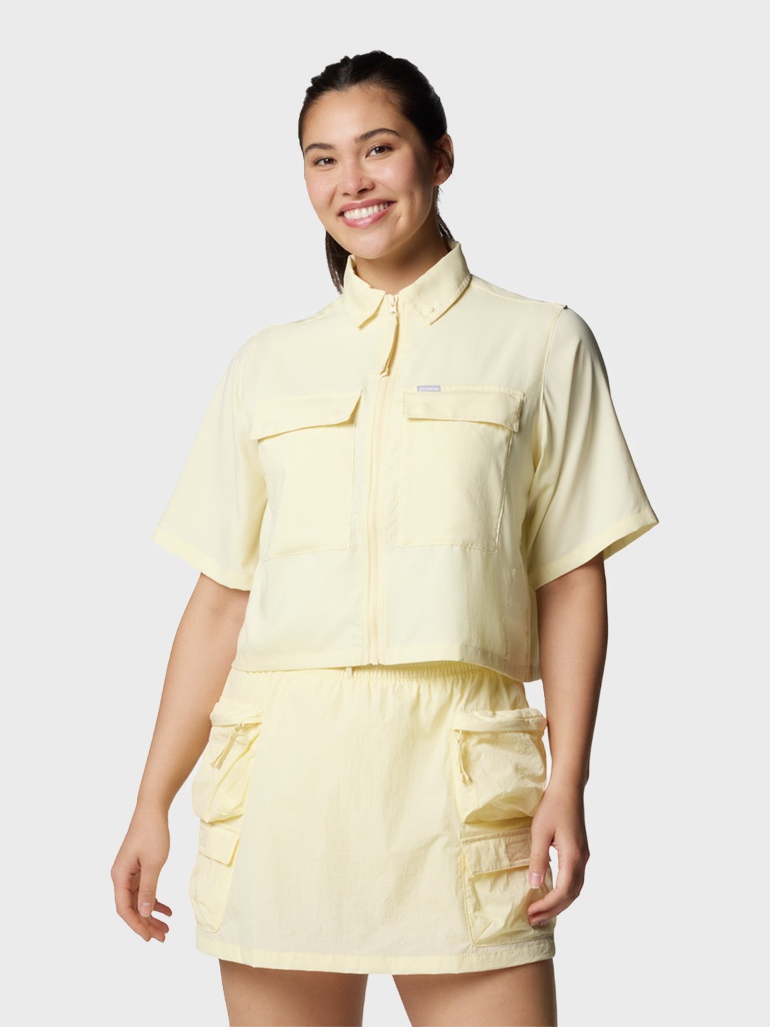 Рубашка женская Columbia Elevated View™ Utility SS желтая 2118731-758 изображение 2