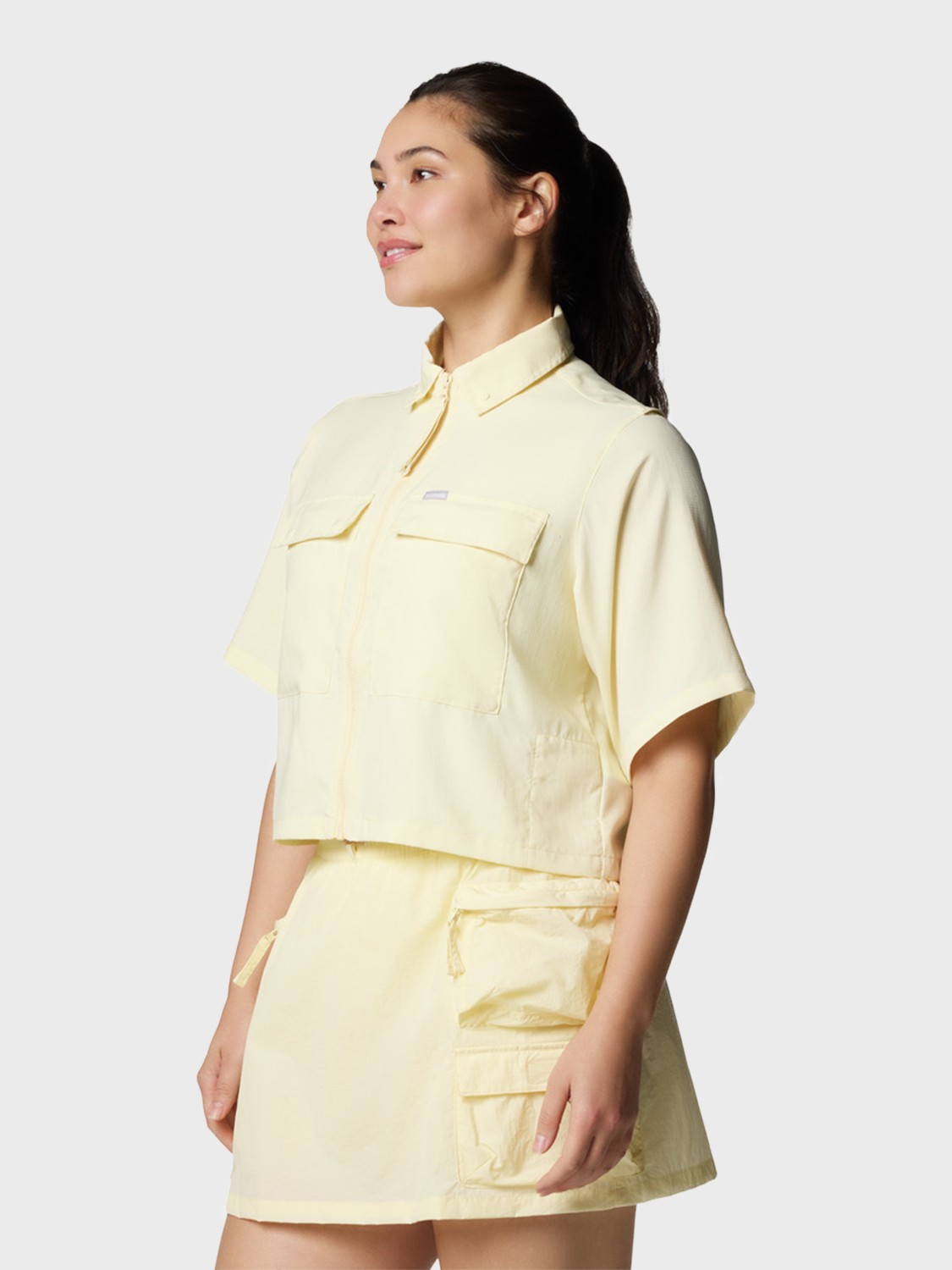 Рубашка женская Columbia Elevated View™ Utility SS желтая 2118731-758 изображение 3