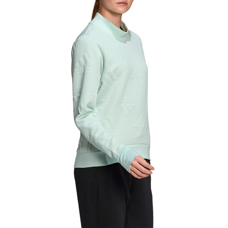 Толстовка жіноча Adidas Aeroready Logo блакитна FR5118  изображение 4