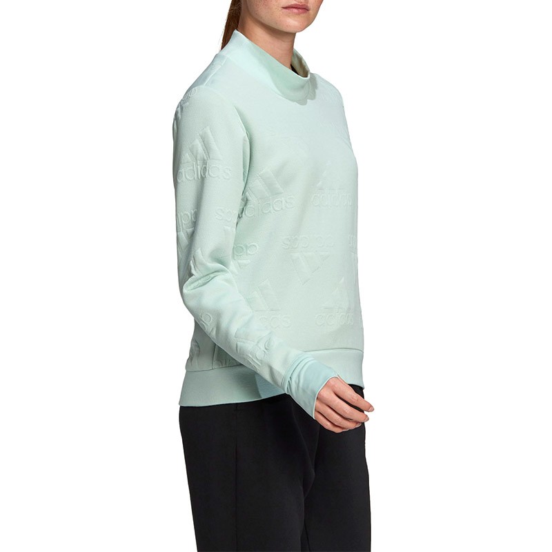 Толстовка жіноча Adidas Aeroready Logo блакитна FR5118 — фото 4 — Sport City Толстовка жіноча Adidas Aeroready Logo блакитна FR5118 — фото 4