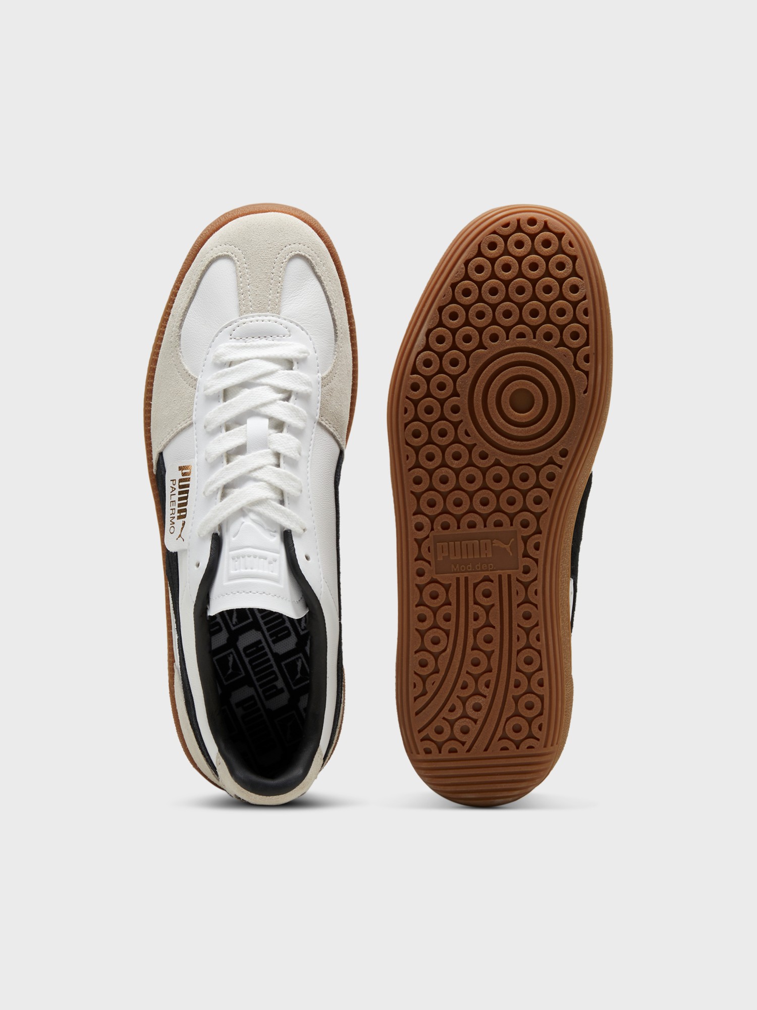 Кроссовки  Puma Palermo Lth белые 39646401 изображение 7