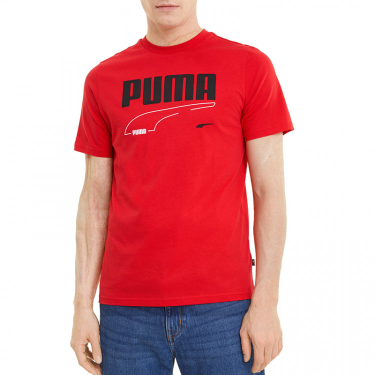 Футболка мужская Puma Rebel Tee красная 58573811 изображение 3