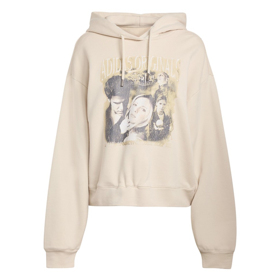 Толстовка жіноча Adidas BUFFY HOODIE кремова JX1274 изображение 1