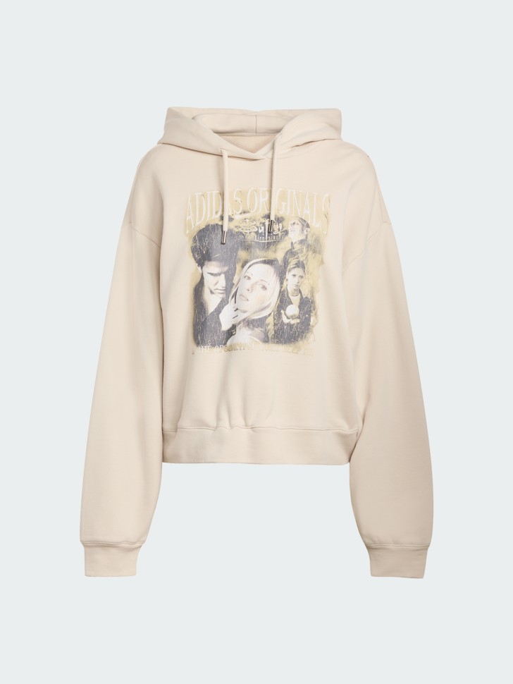 Толстовка жіноча Adidas BUFFY HOODIE кремова JX1274 изображение 2