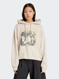 Толстовка женская Adidas BUFFY HOODIE бежевая JX1274 изображение 3
