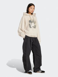 Толстовка женская Adidas BUFFY HOODIE бежевая JX1274 изображение 5