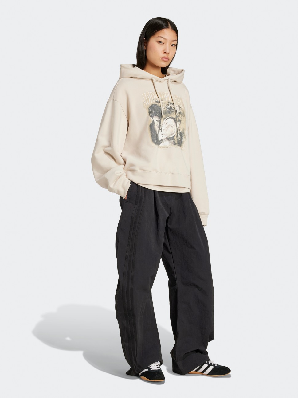 Толстовка жіноча Adidas BUFFY HOODIE бежева JX1274 — фото 5 — Sport City Толстовка жіноча Adidas BUFFY HOODIE бежева JX1274 — фото 5