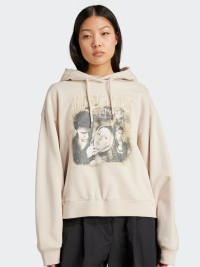 Толстовка женская Adidas BUFFY HOODIE бежевая JX1274 изображение 7