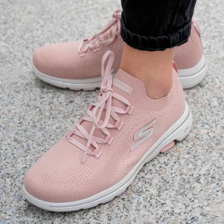 Кросівки жіночі Skechers Go Walk 5 - Apprize рожеві 124010 PNK  изображение 3
