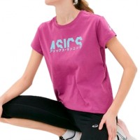 Футболка женская Asics Katakana Graphic Tee розовая 2032B756-501 изображение 1