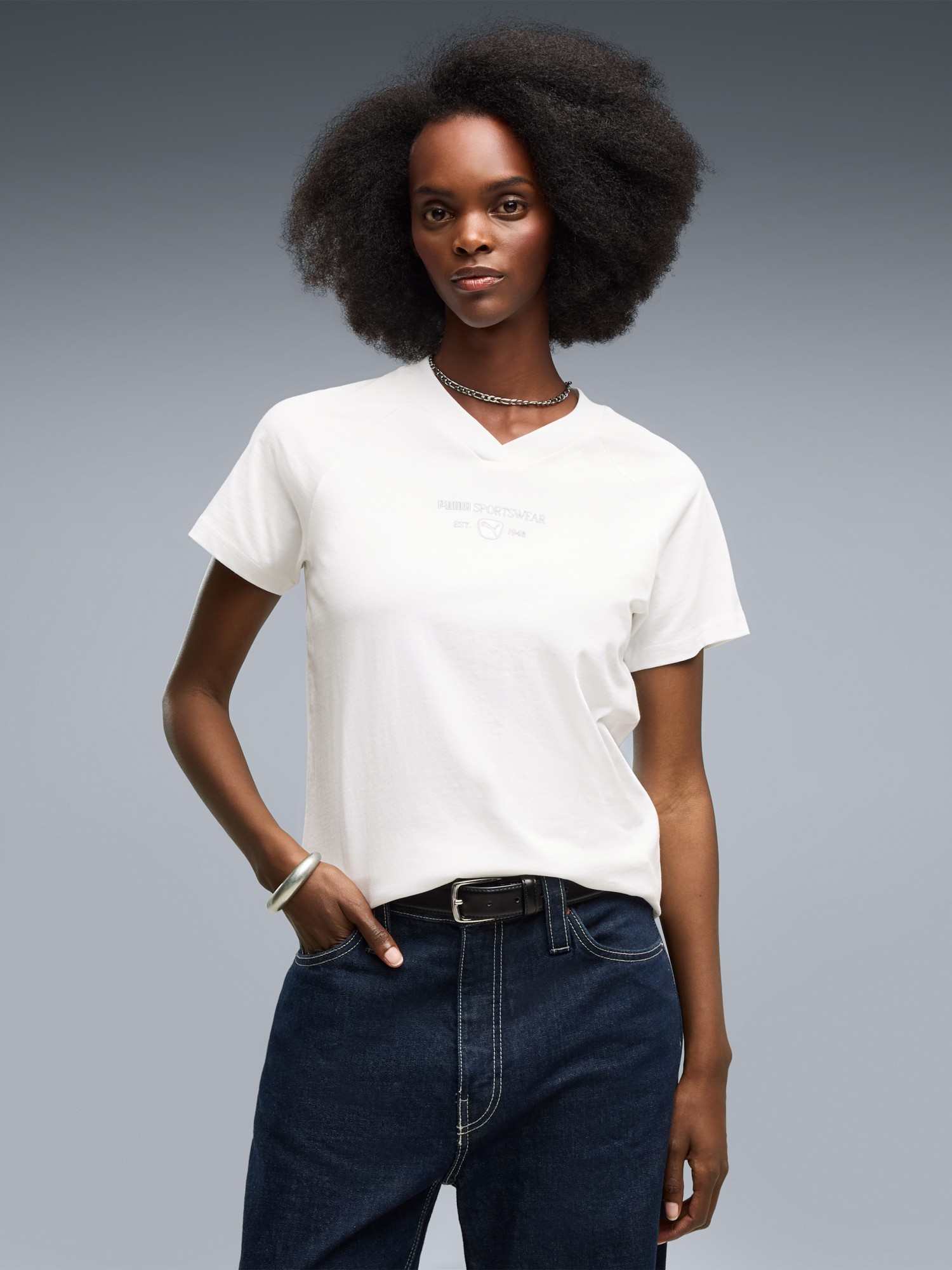 Футболка женская Puma CLASS Standard Tee белая 69401002 изображение 2